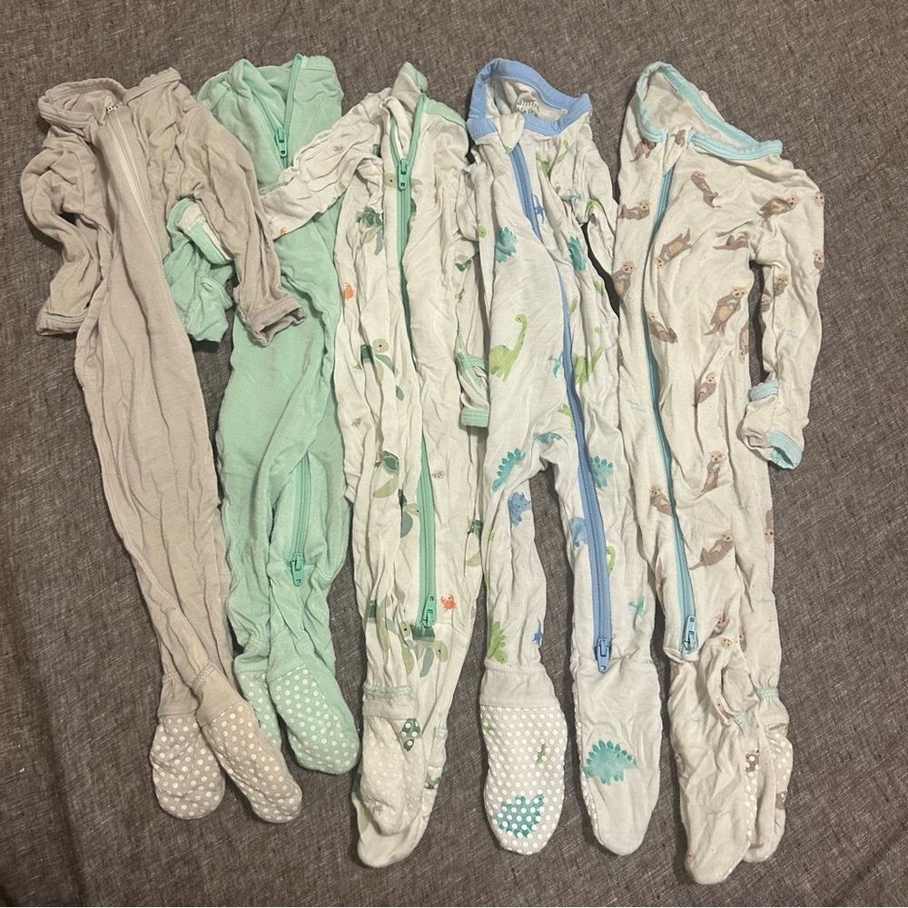 Bamboo Little Baby Footed Pajamas